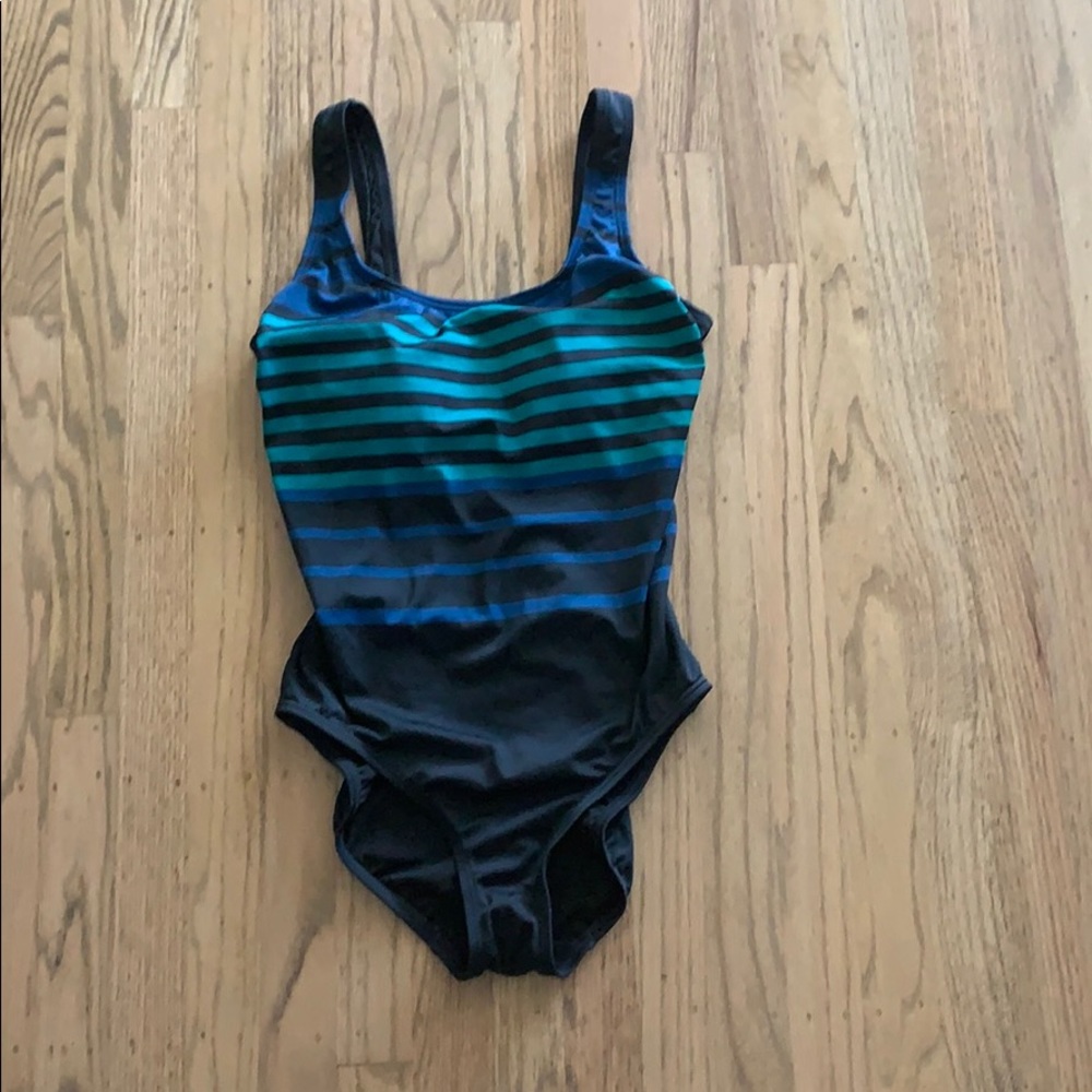 NWT Merona target striped swimsuit. Medium.